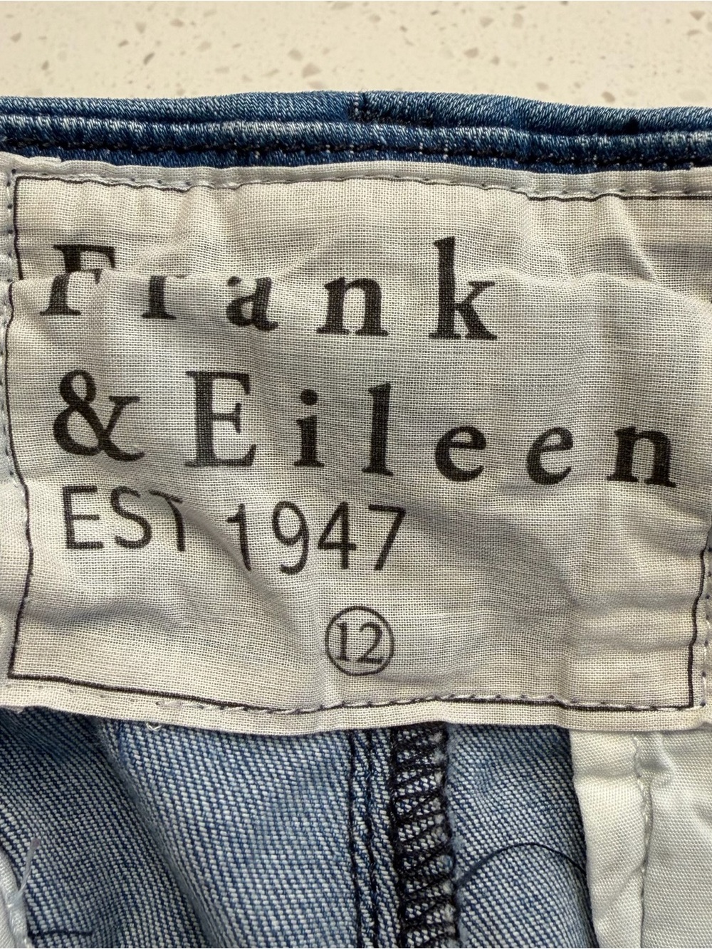 Frank & Eileen Wicklow Mid Rise Denim Pants Blue Size 12 - Picture 3 of 10